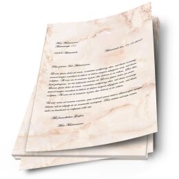 Motif Letter Paper! MARBLE TERRACOTTA 50 sheets DIN A4