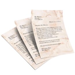 Motif Letter Paper! MARBLE TERRACOTTA 100 sheets DIN A5