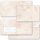 10 patterned envelopes MARBLE TERRACOTTA in standard DIN long format (windowless)