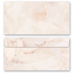 MARMOR TERRACOTTA Briefpapier Sets Marmorpapier ELEGANT Briefpapier Set, 20 tlg., DIN A4 & DIN LANG im Set., SOE-4038-20