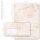 40-pc. Complete Motif Letter Paper-Set MARBLE TERRACOTTA