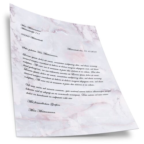 Motif Letter Paper! MARBLE LILAC Marble paper