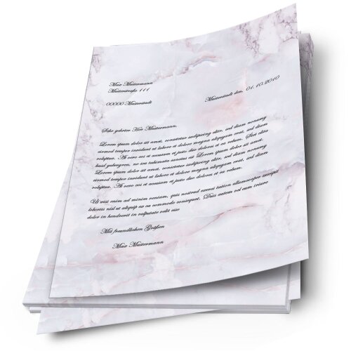 Motif Letter Paper! MARBLE LILAC Marble paper