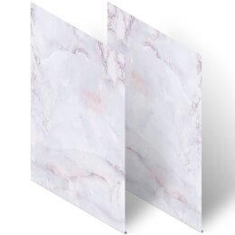 MARBRE LILAS Briefpapier Papier de marbre ELEGANT , DIN A4, DIN A5, DIN A6 & DIN LONG, MBE-4039