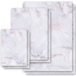 Motif Letter Paper! MARBLE LILAC 100 sheets DIN LONG