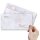 10 patterned envelopes MARBLE LILAC in standard DIN long format (windowless)