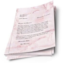 Motif Letter Paper! MARBLE MAGENTA 20 sheets DIN A4