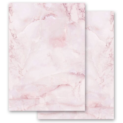 Briefpapier MARMOR MAGENTA - DIN A4 Format 50 Blatt Marmor & Struktur, Marmorpapier, Paper-Media
