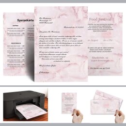 Briefpapier MARMOR MAGENTA - DIN A4 Format 100 Blatt