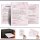 25 patterned envelopes MARBLE MAGENTA in C6 format (windowless)