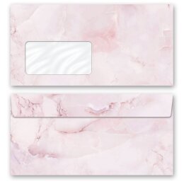 MARMOR MAGENTA Briefpapier Sets Marmorpapier ELEGANT Briefpapier Set, 40 tlg., DIN A4 & DIN LANG im Set., SME-4040-40
