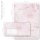 Motiv-Briefpapier Set MARMOR MAGENTA - 40-tlg. DL (mit Fenster)