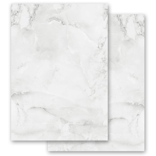 Papier de marbre | Papeterie-motif MARBRE GRIS CLAIR | Marbre & Structure | Papeterie de haute qualité | Imprimé des deux côtés | commander en ligne! | Paper-Media