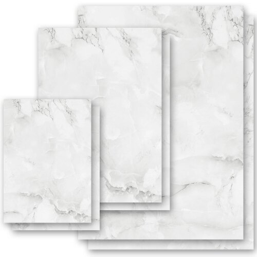 Marble paper | Stationery-Motif MARBLE LIGHT GREY | Marble & Structure | High quality Stationery | Printed on both sides | Order online! | Paper-Media
