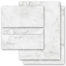 Set complet de 200 pièces MARBRE GRIS CLAIR Marbre & Structure, Papier de marbre, Paper-Media
