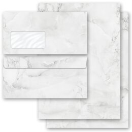 200 pezzi Set completo MARMO GRIGIO CHIARO Marmo & Struttura, Papier de marbre, Paper-Media