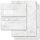 Motiv-Briefpapier Set MARMOR HELLGRAU - 200-tlg. DL (mit Fenster) Marmor & Struktur, Marmorpapier, Paper-Media