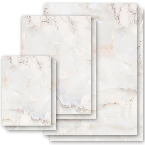 Marble paper | Stationery-Motif MARBLE NATURAL | Marble & Structure | High quality Stationery | Printed on both sides | Order online! | Paper-Media