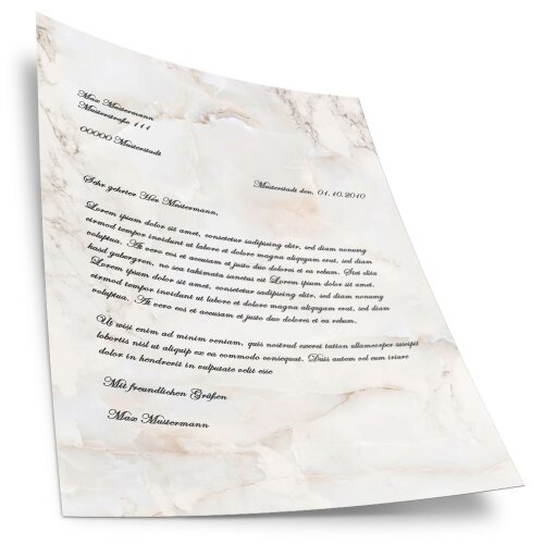 Motif Letter Paper! MARBLE NATURAL Marble paper