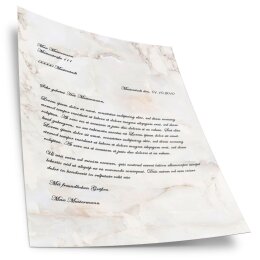 Papel de carta MÁRMOL NATURAL Papier de marbre