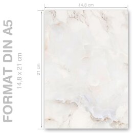 Motif Letter Paper! MARBLE NATURAL 100 sheets DIN A5