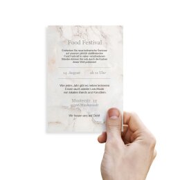 Briefpapier MARMOR NATUR - DIN A6 Format 100 Blatt