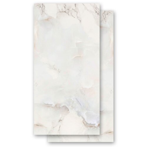 100 fogli di carta da lettera decorati MARMO NATURALE DIN LANG Marmo & Struttura, Papier de marbre, Paper-Media