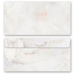 10 enveloppes à motifs au format DIN LONG - MARBRE NATUREL (sans fenêtre) Marbre & Structure, Papier de marbre, Paper-Media