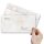 10 patterned envelopes MARBLE NATURAL in standard DIN long format (windowless)