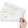 10 patterned envelopes MARBLE NATURAL in standard DIN long format (with windows)