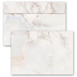 10 enveloppes à motifs au format C6 - MARBRE...