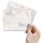25 patterned envelopes MARBLE NATURAL in C6 format (windowless)