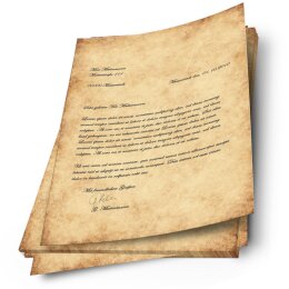 HISTORY Briefpapier Vieux papier Vintage ELEGANT 100 feuilles de papeterie, DIN A4 (210x297 mm), A4E-4043-100