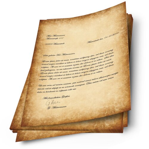 Motif Letter Paper! RUSTIC