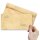 HISTORY Briefumschläge Vieux papier Vintage CLASSIC 50 enveloppes (sans fenêtre), DIN LANG (220x110 mm), DLOF-4043-50