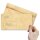 HISTORY Briefumschläge Vieux papier Vintage CLASSIC 10 enveloppes (avec fenêtre), DIN LANG (220x110 mm), DLMF-4043-10