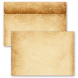 10 patterned envelopes RUSTIC in C6 format (windowless)...