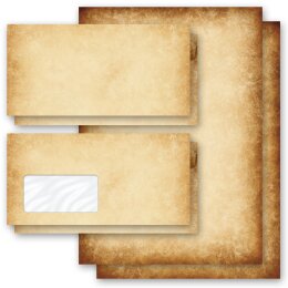 Motif Letter Paper-Sets RUSTIC Antique & History, Old...