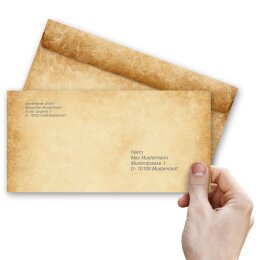 Motiv-Briefpapier Set RUSTIKAL - 100-tlg. DL (ohne Fenster)