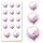 2 sheets with 28 stickers Decoration HEART WITH PURPLE ORCHIDS | Special Occasions | Colorful sticker sheets! Ideal for decorating envelopes, schedulers, gifts, bouquets and also glass! | Paper-Media