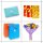 Sticker-Sheet HEART WITH PURPLE ORCHIDS - 10 sheets with 140 stickers
