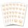 Fogli di adesivi CUORE CON FIORI ROSA - 5 fogli con 70 adesivi Adesivo, Decorazione, Paper-Media
