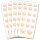 Fogli di adesivi CUORE CON FIORI ROSA - 10 fogli con 140 adesivi Adesivo, Decorazione, Paper-Media