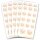 Sticker-Sheet HEART WITH PINK FLOWERS - 10 sheets with 140 stickers Sticker, Decoration, Paper-Media