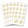 Fogli di adesivi CUORE CON ACQUA ROSAS - 5 fogli con 70 adesivi Adesivo, Motivo Fiori, Paper-Media