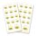 Fogli di adesivi CUORE CON GIRASOLI - 2 fogli con 28 adesivi Adesivo, Motivo Fiori, Paper-Media