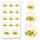 2 hojas con 28 pegatinas Motivo de flores CORAZON CON GIRASOLES | Ocasiones especiales | Coloridas hojas de pegatinas! Ideal para decorar sobres, programadores, regalos, ramos y también vidrio! | Paper-Media