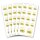 Sticker-Sheet HEART WITH SUNFLOWERS - 5 sheets with 70 stickers Sticker, Flowers motif, Paper-Media