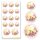 2 Stickerbögen mit 28 Sticker HERZ MIT GELBEN ROSEN | Besondere Anlässe | Bunte Sticker-Bögen! Ideal zum Bekleben von Briefumschlägen, Terminplanern, Geschenken, Blumensträußen und Glas! | Paper-Media