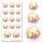 5 Stickerbögen mit 70 Sticker HERZ MIT GELBEN ROSEN | Besondere Anlässe | Bunte Sticker-Bögen! Ideal zum Bekleben von Briefumschlägen, Terminplanern, Geschenken, Blumensträußen und Glas! | Paper-Media